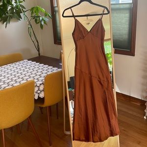 Beautiful Rust Formal Maxi Dress Size Small